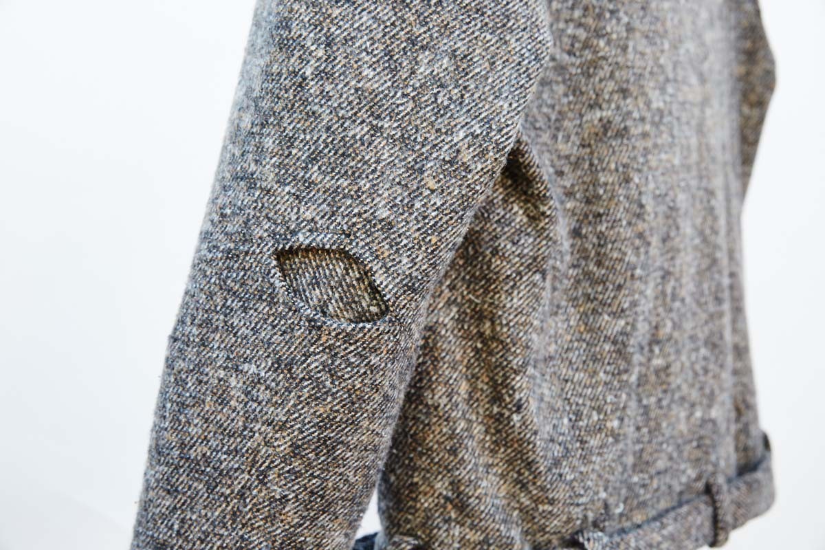 TWEED MOTO JACKET- BROWN $630.00