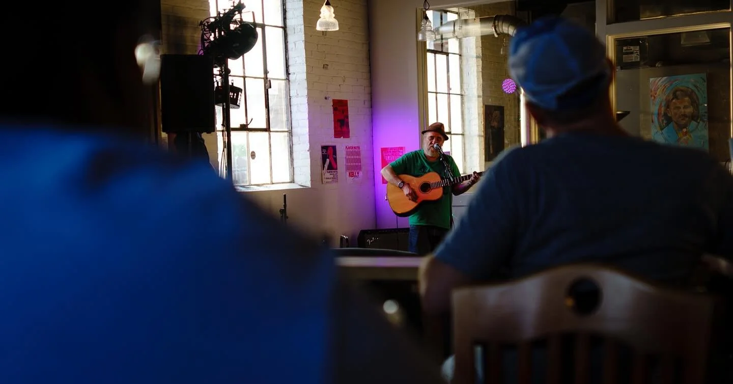 July 3, 2025 Brian Wells performing at Flavor Notes, hosted by @roscoescoffee
.
.
.
#music #musicphotography #livemusic #indie #folk #folkpunk #midwestemo #blues #localmusic #singersongwriter #richmondindiana