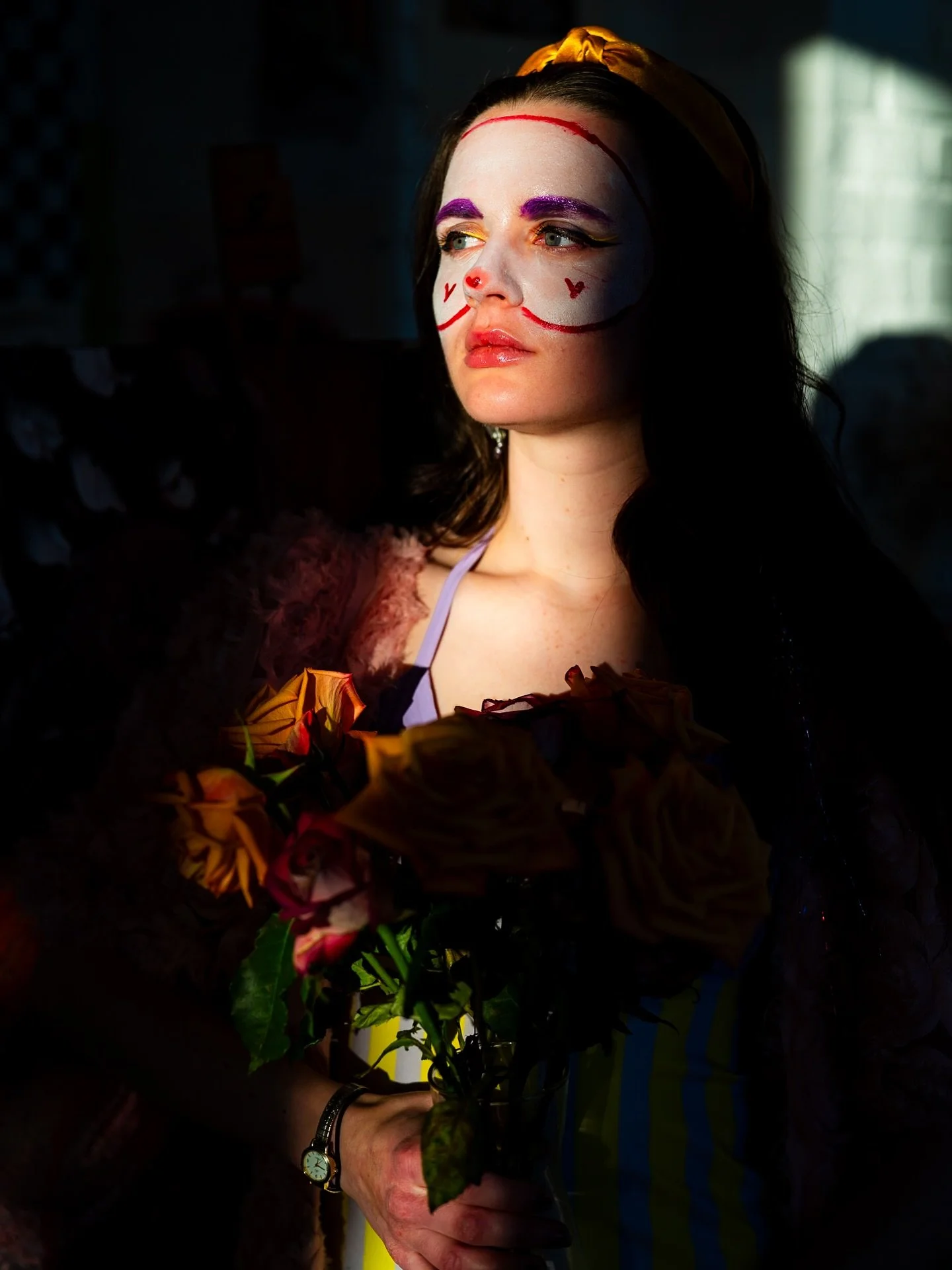 @unofficialkate as a Clown Collage Sorority Girl during Depot Trick or Treat at @oblivionindiana. October 2025
.
.
.
#fi̇neartphotography #portrait #clown #halloween #costume #halloweencostume #fashionphoto #harshlight