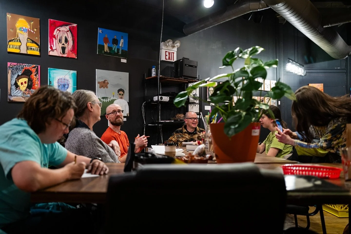 December 10, 2025 - 

Open Sketch Club at @oblivionindiana 

I don&rsquo;t really do well with sketching, so I just take pictures of everyone else as they work. 

On a bit of a personal note, I&rsquo;ve been in a bit of a slump with my creative work 