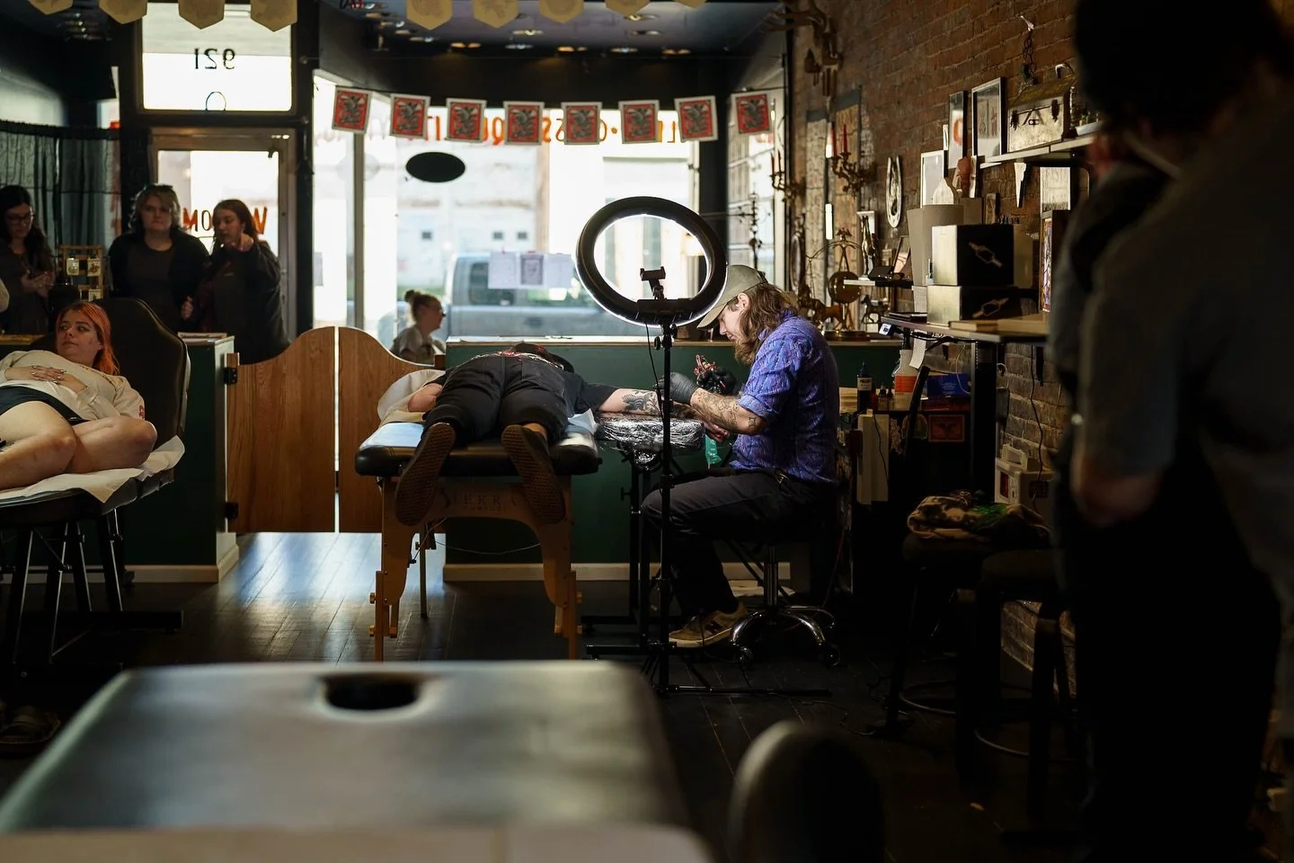 Between power outages and parts of the building falling off, @goldenspurtattoo got a true Friday the 13th welcome on their grand opening. 

The team at Goldenspur were incredibly generous in letting me document their grand opening and flash event on 