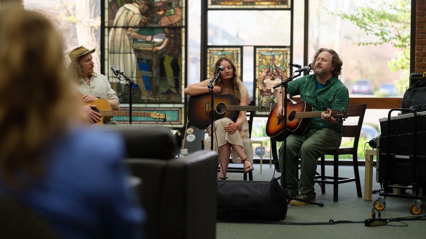 On the first Thursday of April, Lyricist&rsquo;s Corner returned to the Morrison Reeves Public Library&rsquo;s Tiffany Lounge after a short intermission over the winter. 

This month&rsquo;s showcase of regional talent featured @kyle__hazard and @rac