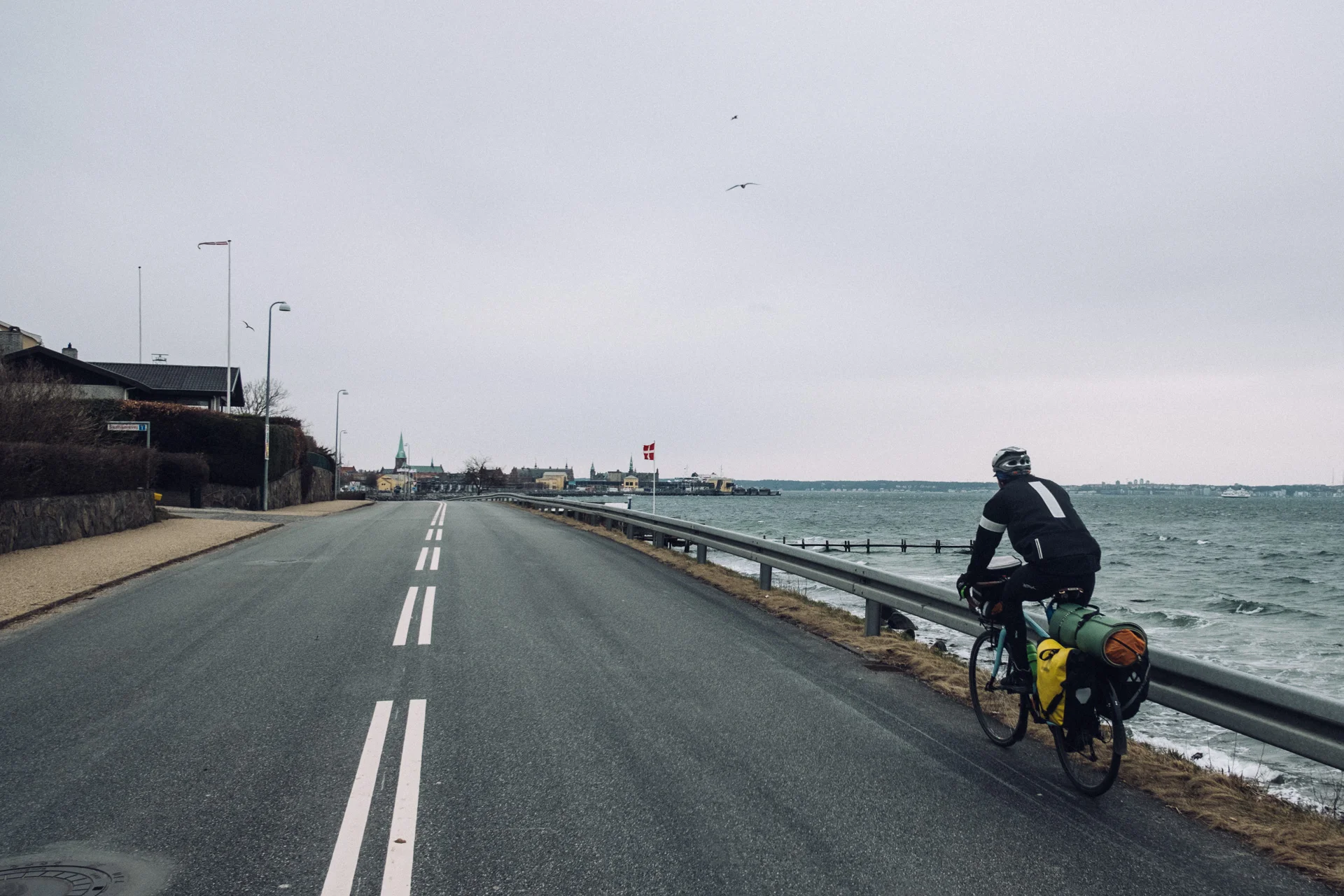 The last bit of Denmark before crossing the Kattegatt sea by ferry. Strong winds from north-east.
