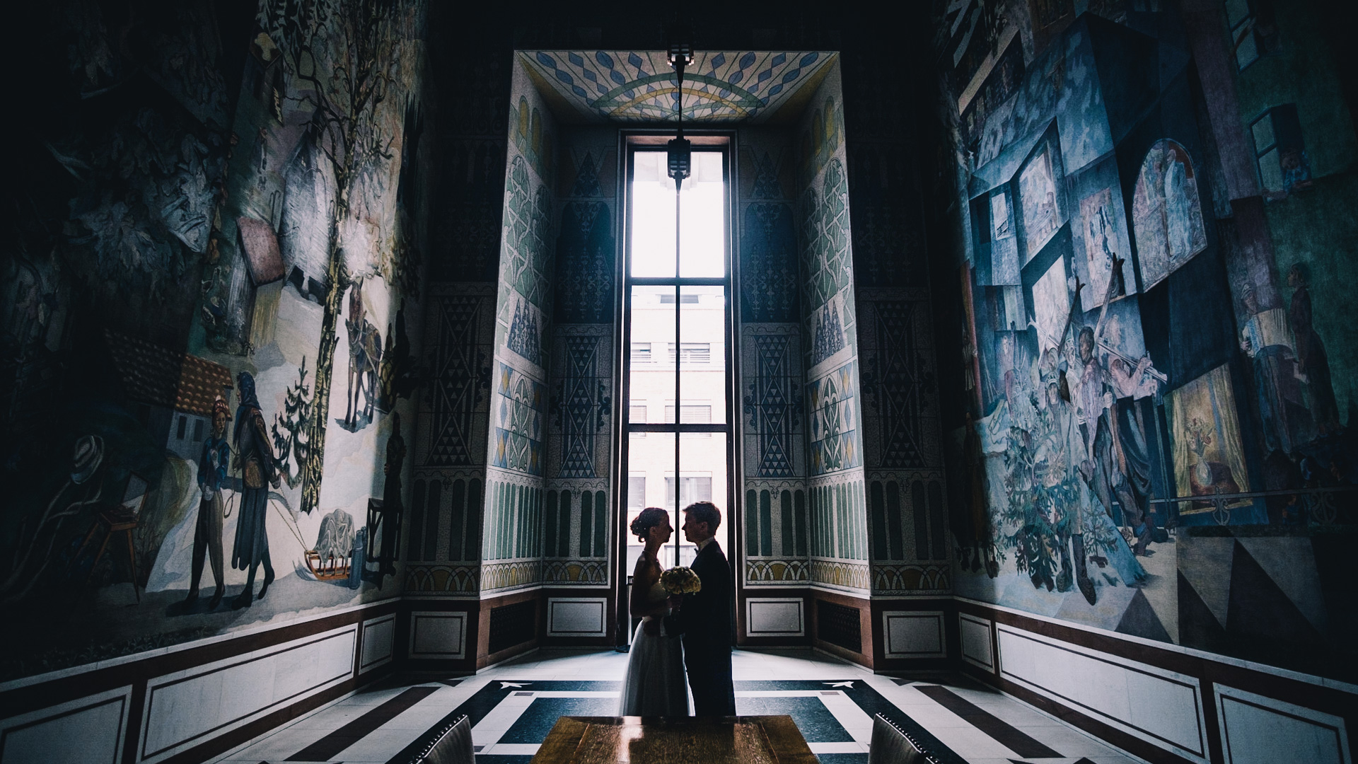 Chloé &amp; Aslak's wedding at the townhall