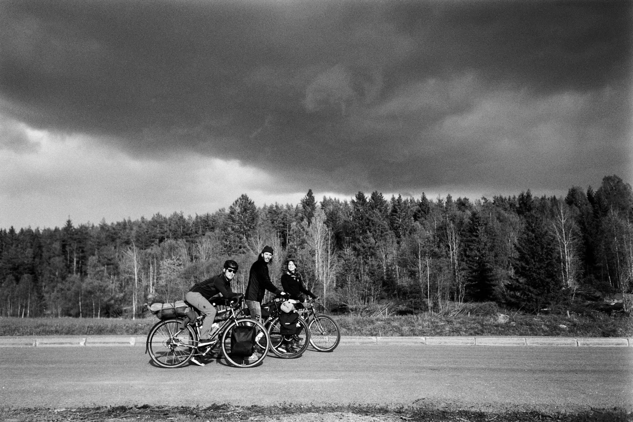 Cycle trip with Jules, Maren and Svein