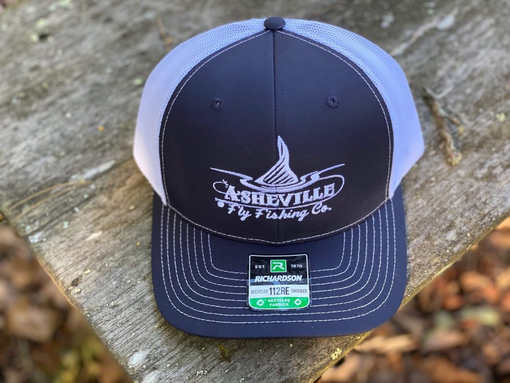 Asheville Fly Fishing Company Hat - Navy/White