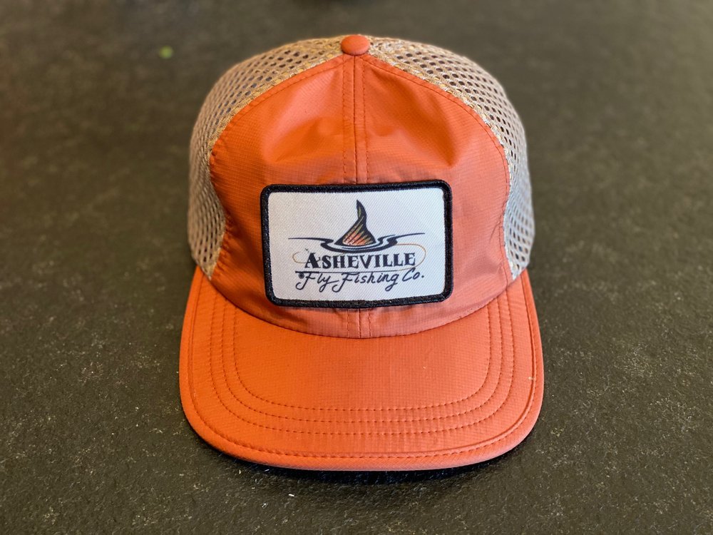 Asheville Fly Fishing Company Patch Hat - Orange/Khaki