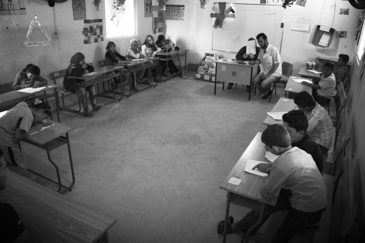 Kids of Kayany Foundation working hard in a classroom