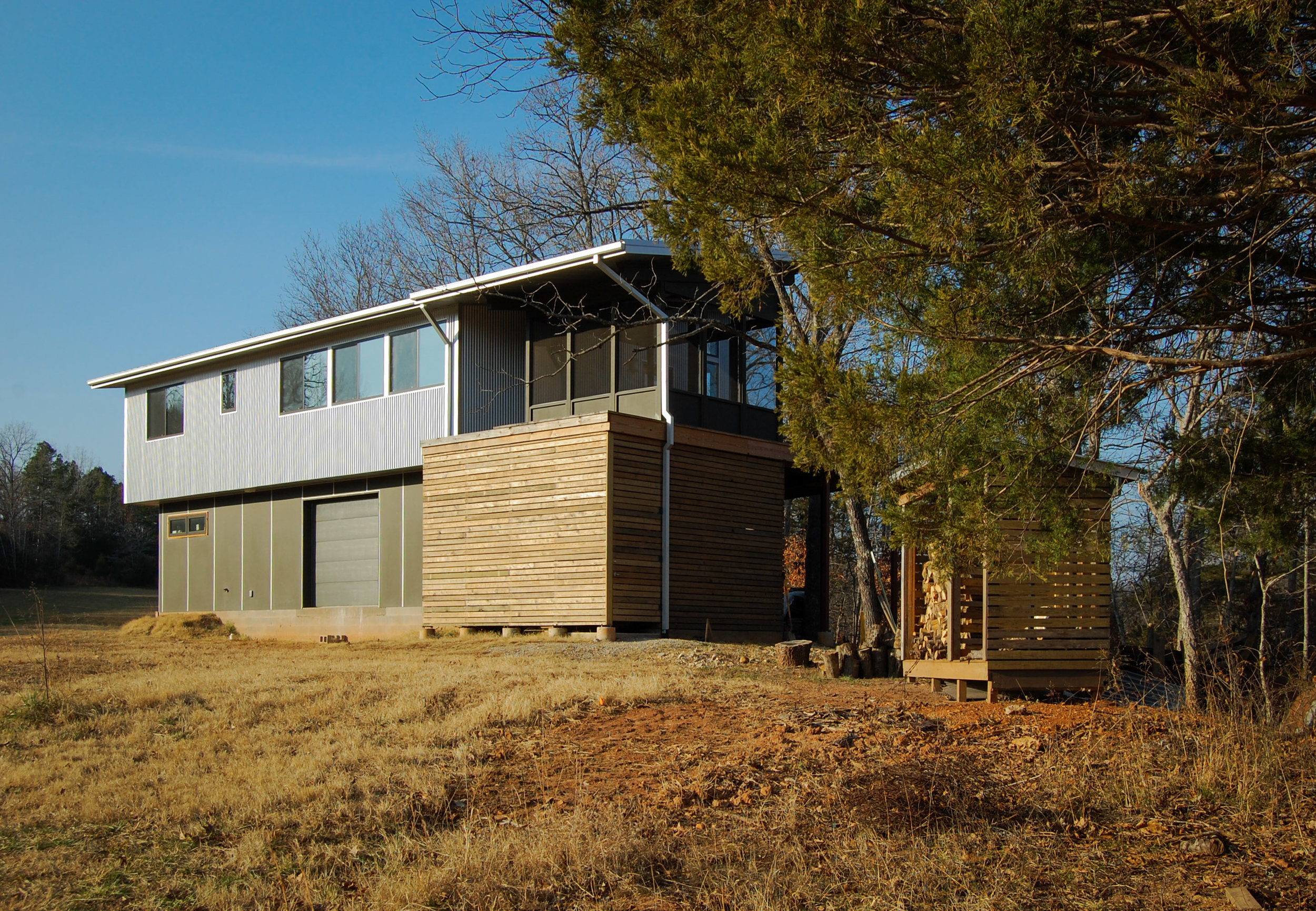 Matching firewood shed