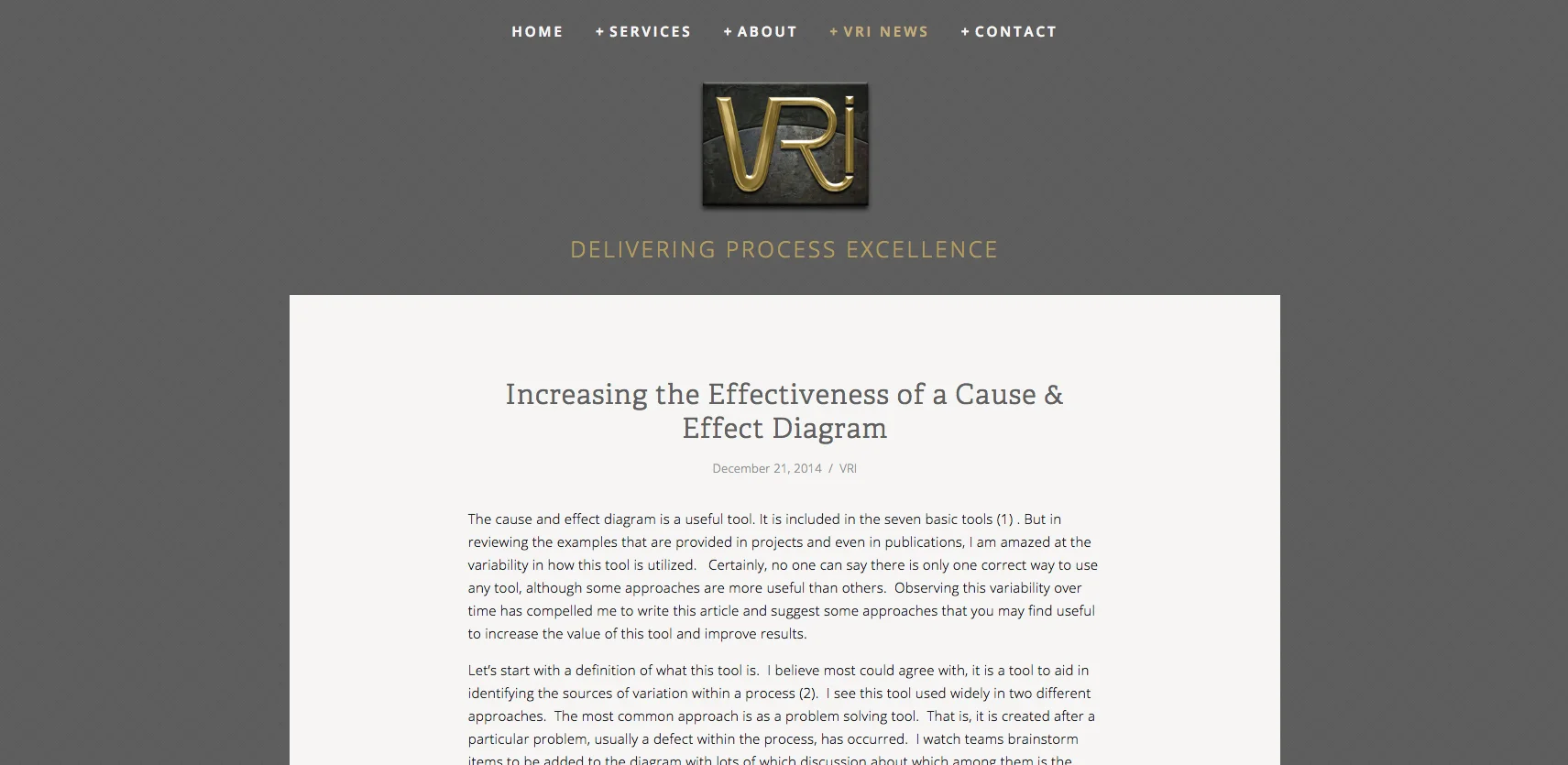 VRI Blog