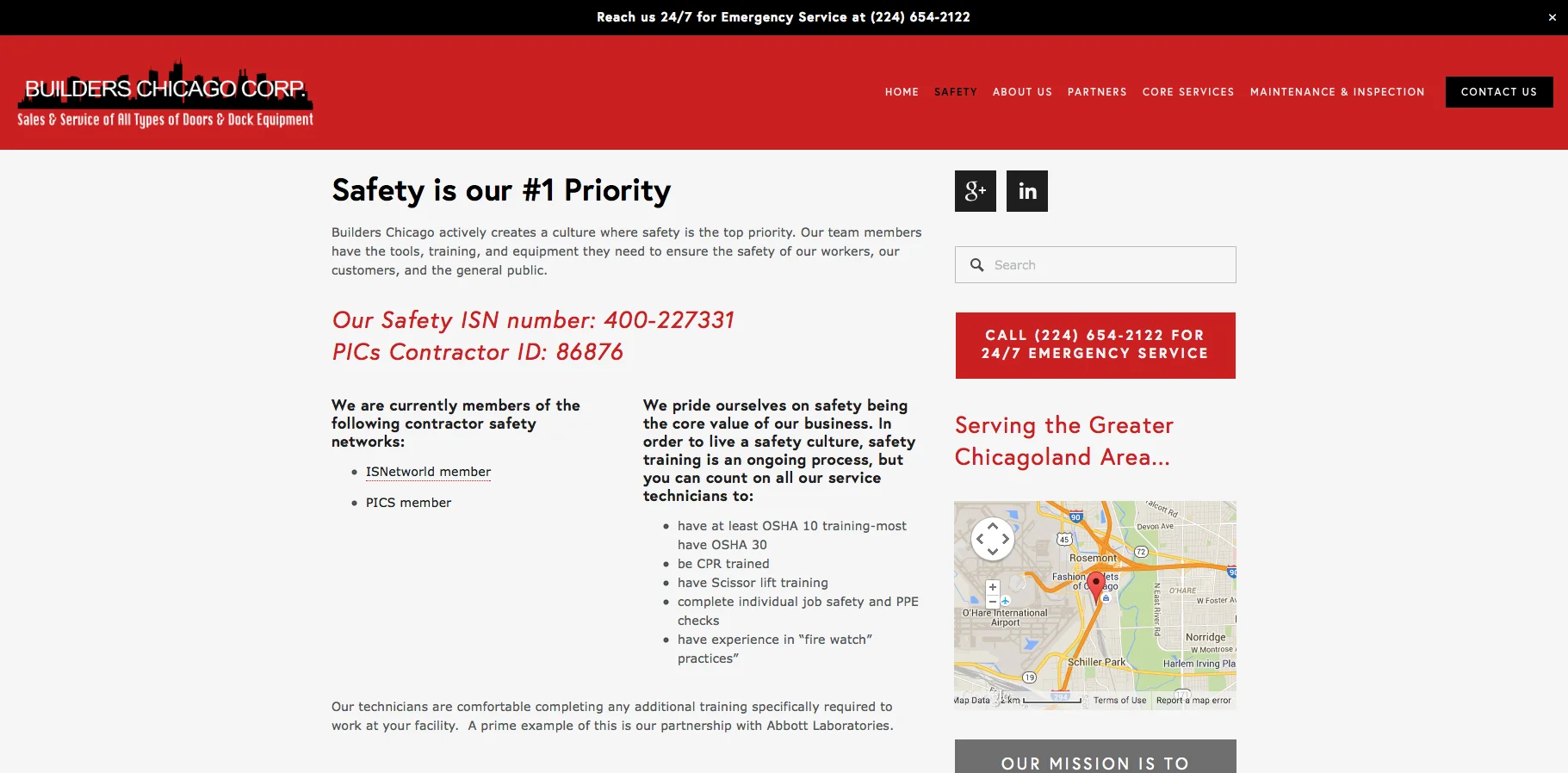 Builders Chicago Safety Page