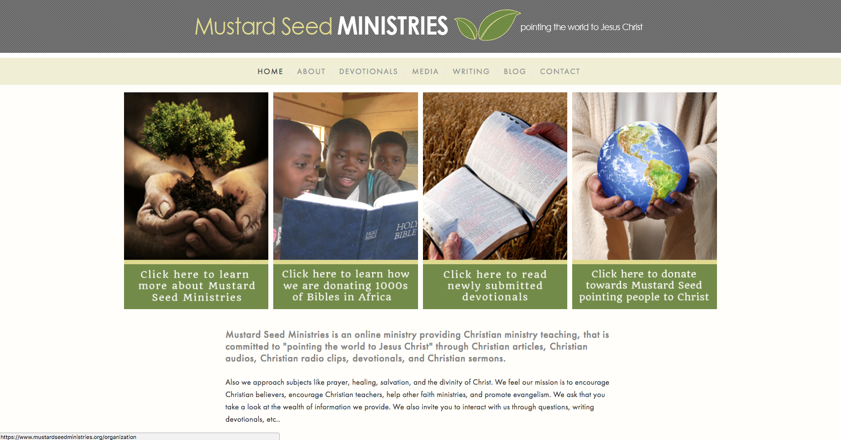 Mustard Seed Ministries Home Page