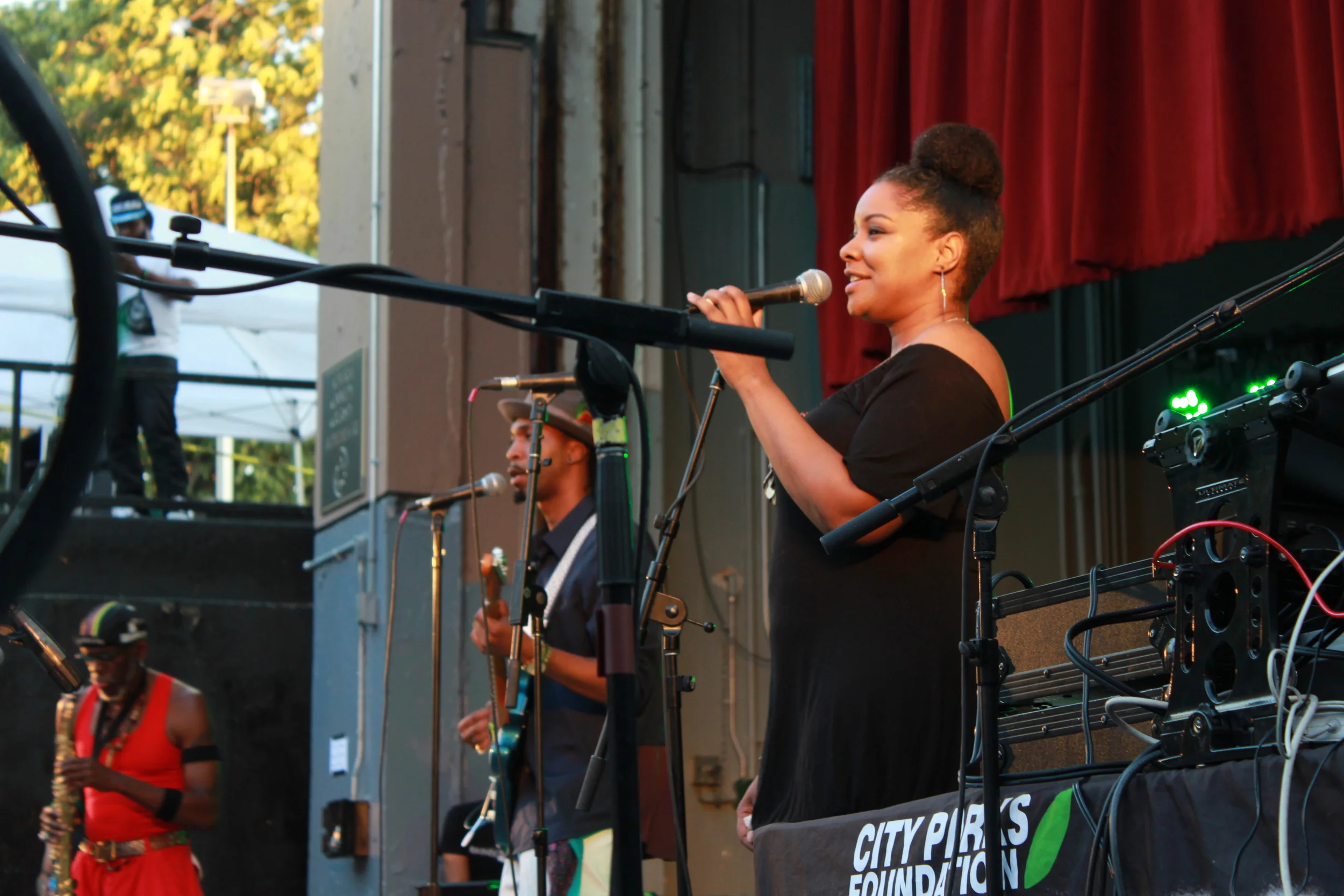 Marcus Machado and band at SummerStage 2016. Photo courtesy of Kevin Vallejos.
