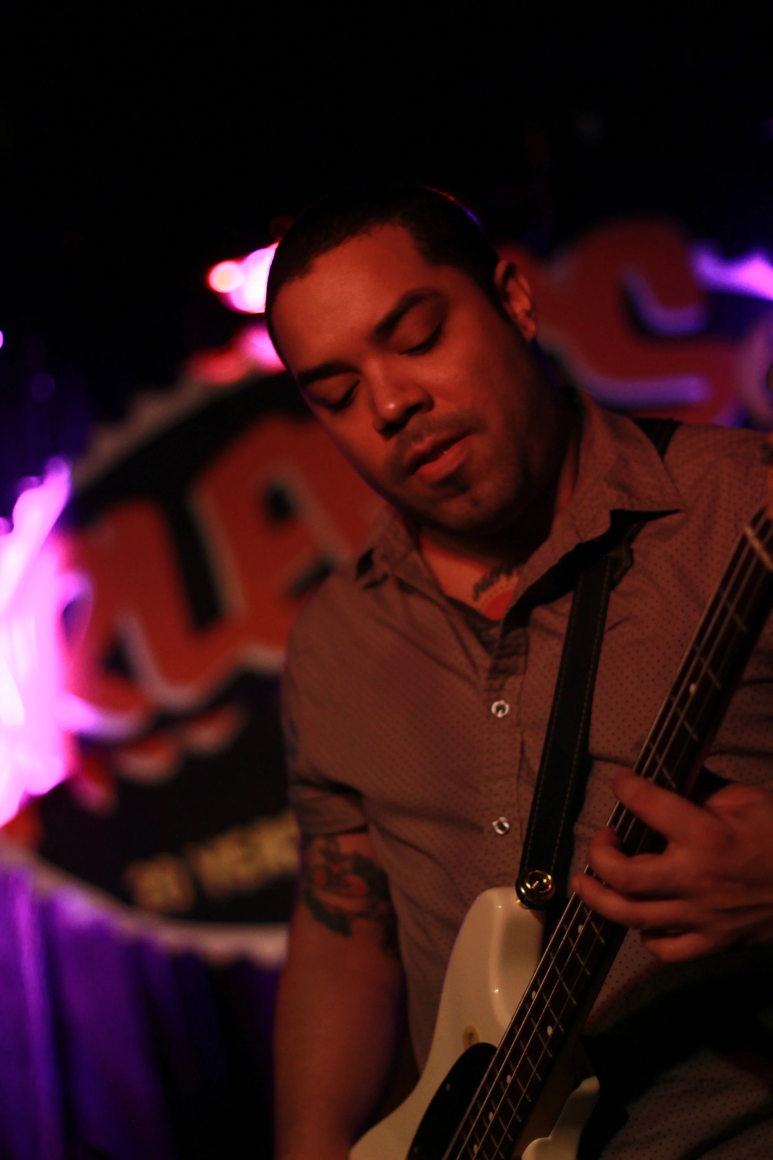 Jordache on the bass at Arlene's Grocery. Photo courtesy of Kevin Vallejos.
