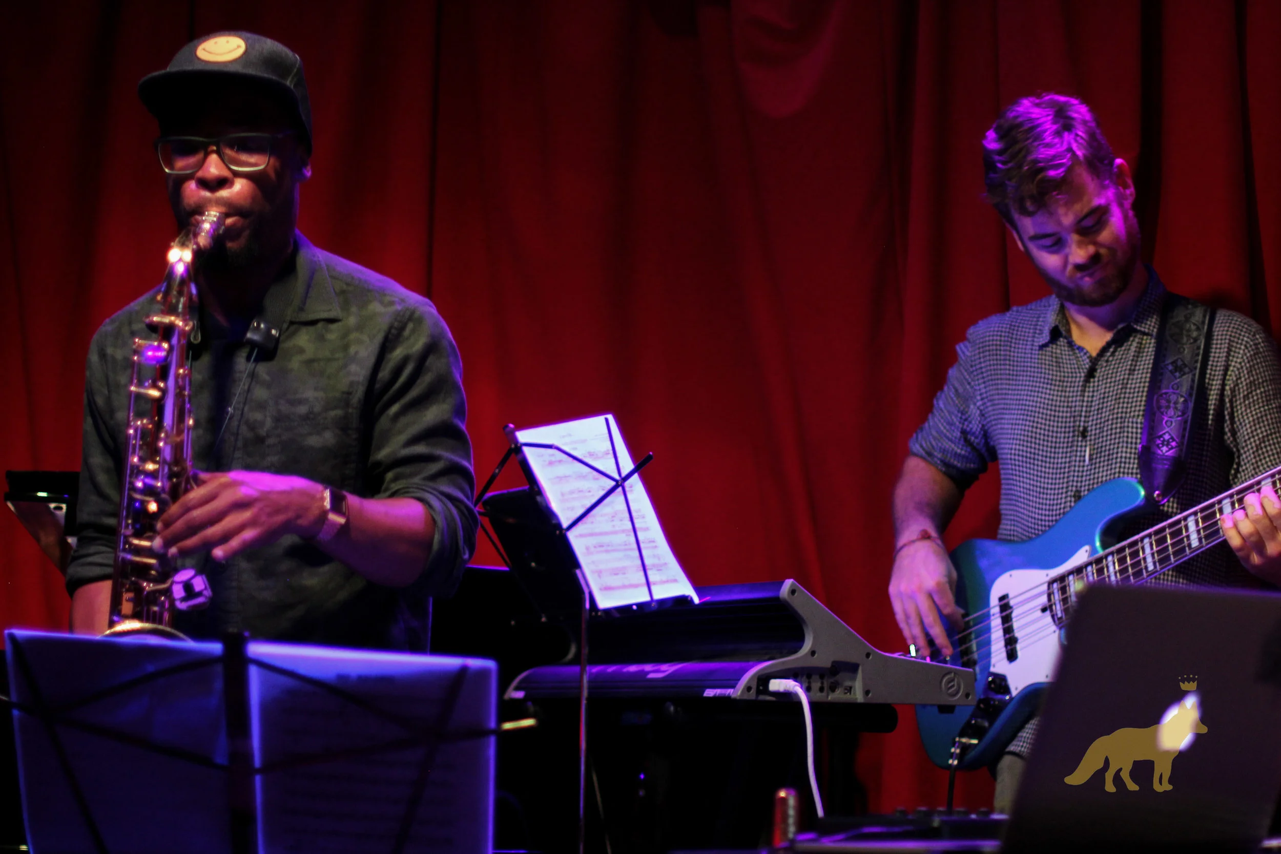 Samir Zarif (Saxophone) and James Quinlan (Bass). Photo courtesy of Kevin Vallejos