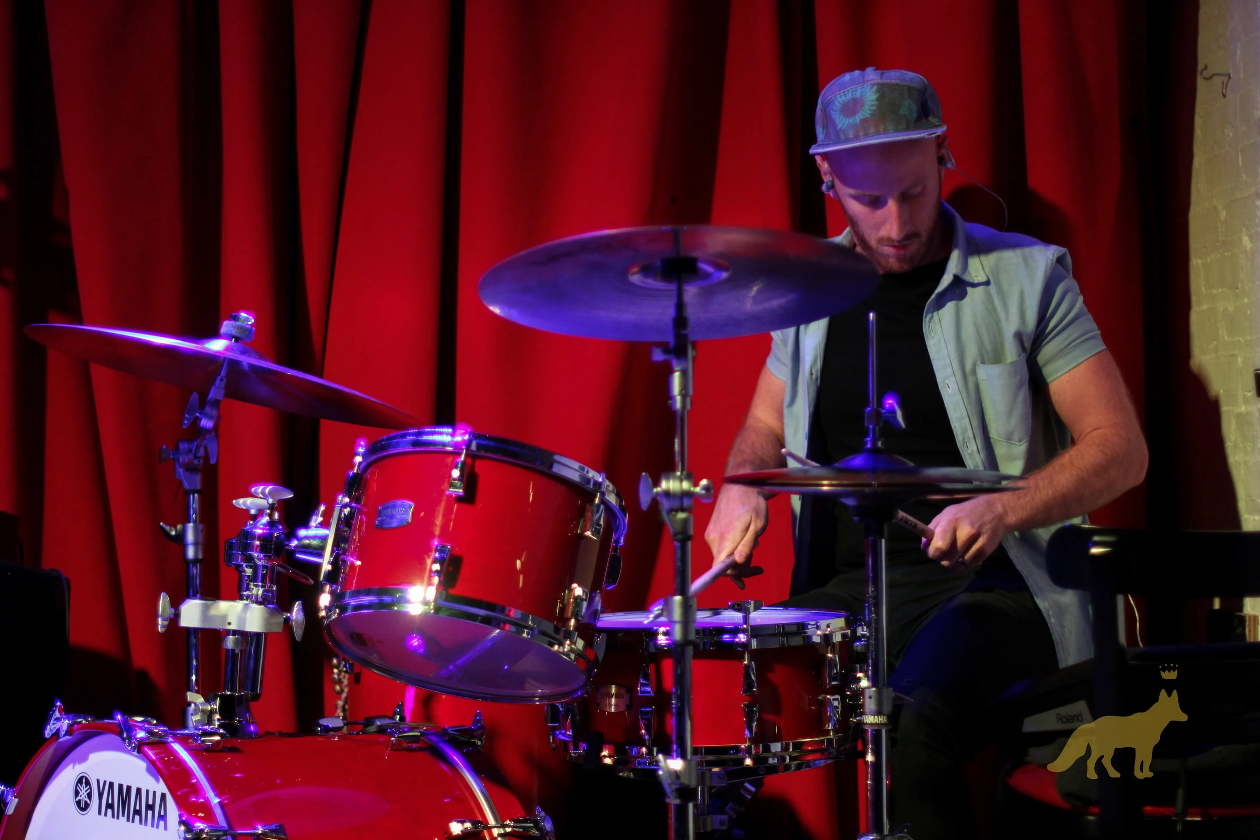 Tommy Hartman on drums. Photo courtesy of Kevin Vallejos