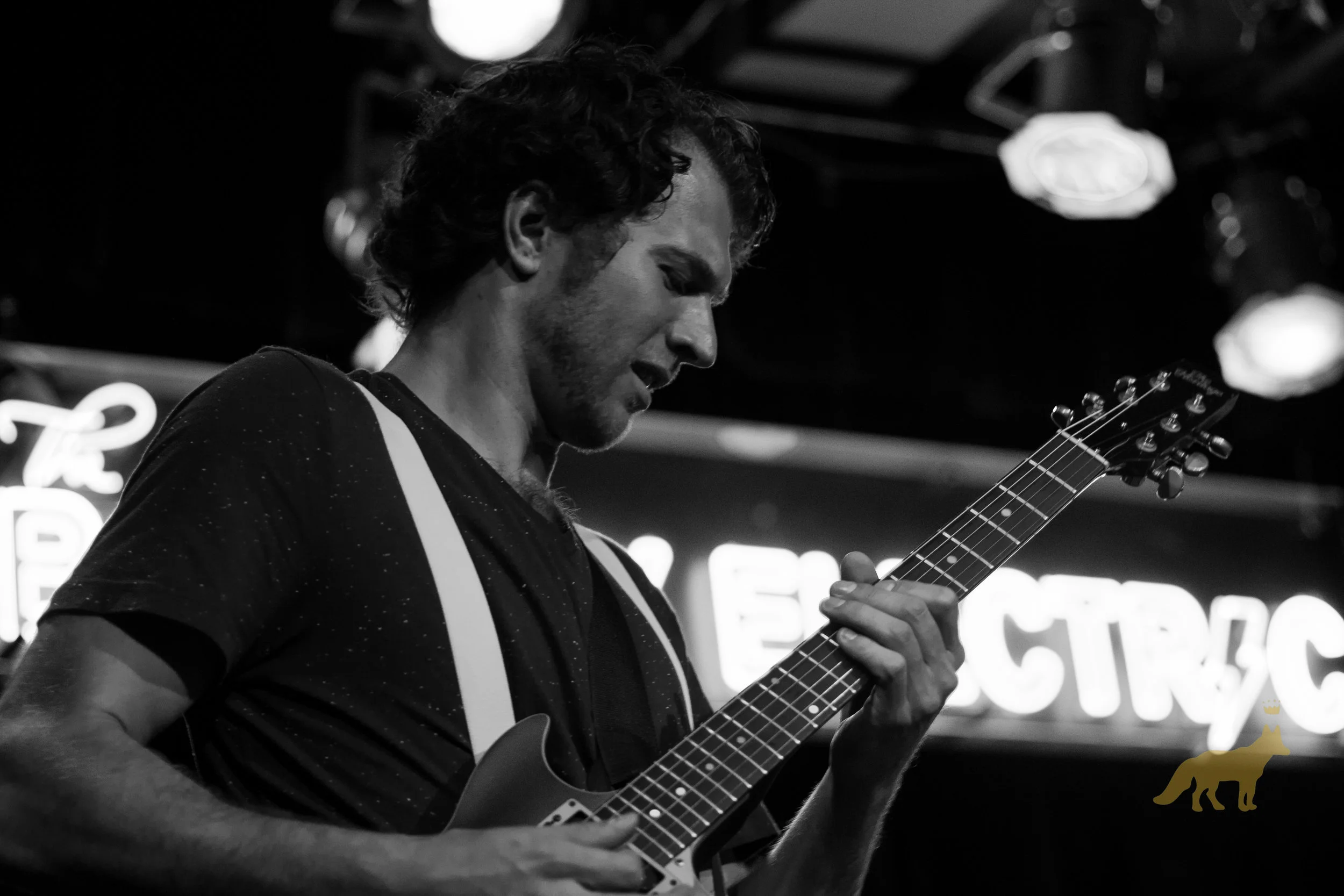 Collin Stanley of DD White on Guitar. Photo courtesy of Kevin Vallejos.