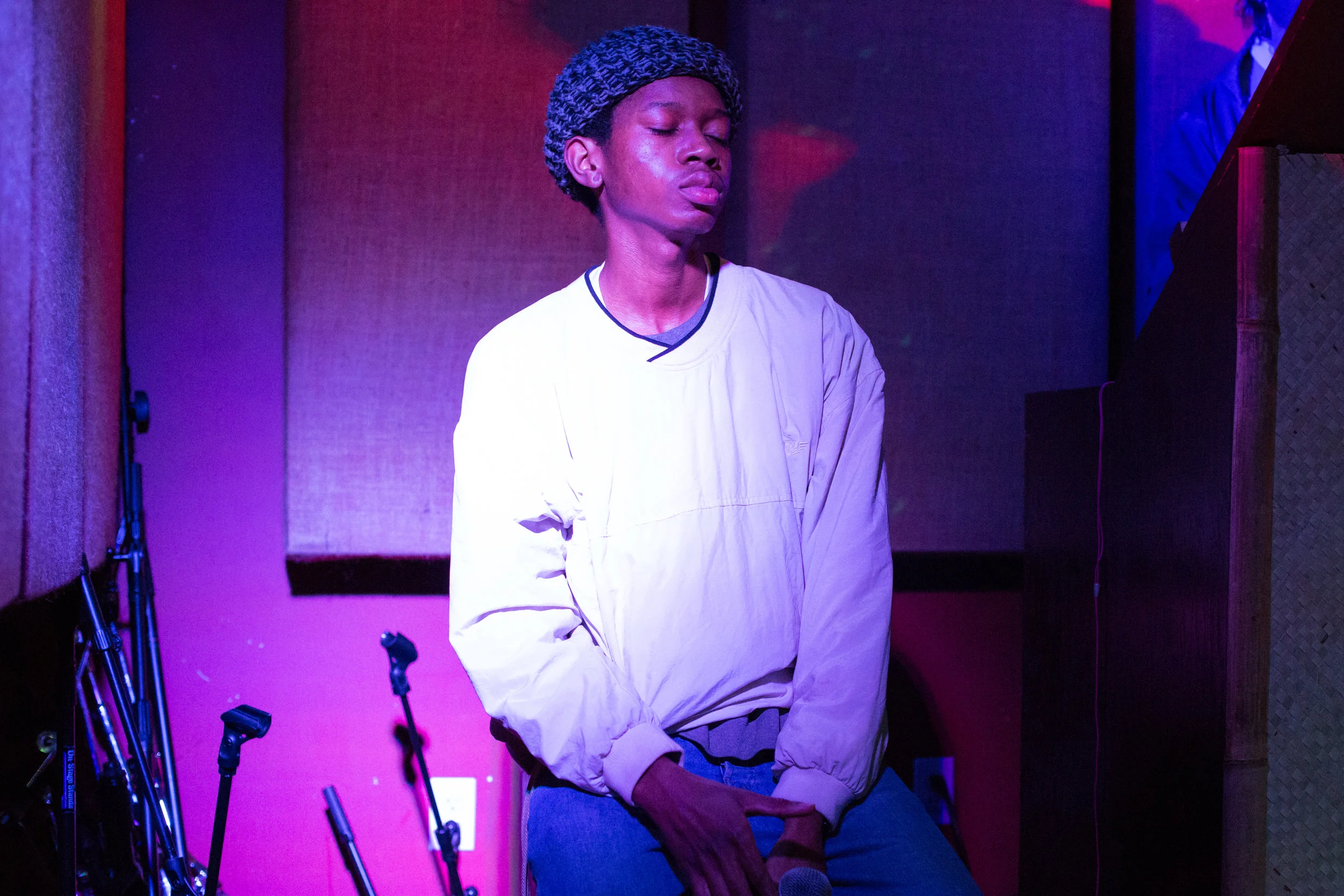 Deem Spencer prepping up at The Safari Room. Photo courtesy of Sergio Carrasco.