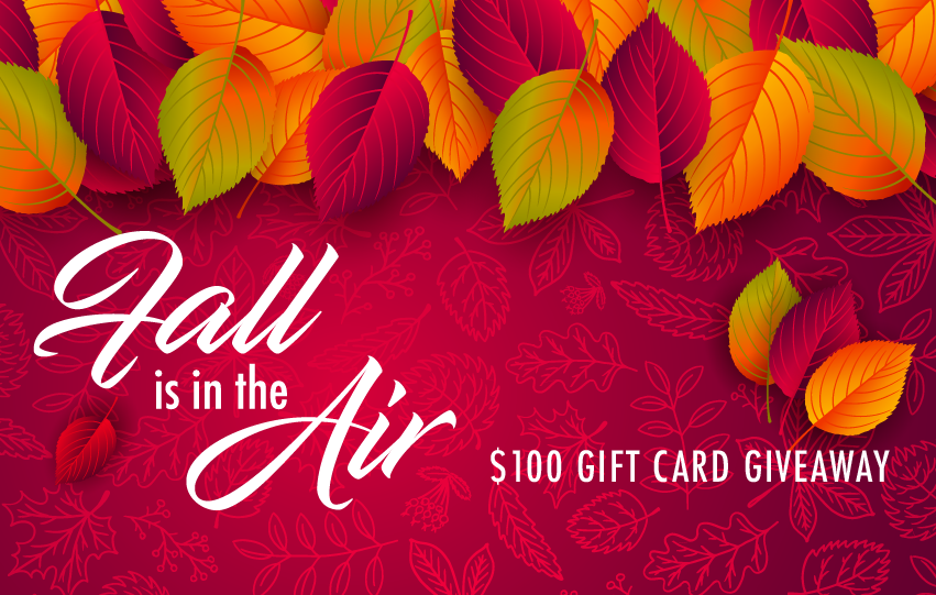 Fall is in the Air $100 Gift Card Giveaway