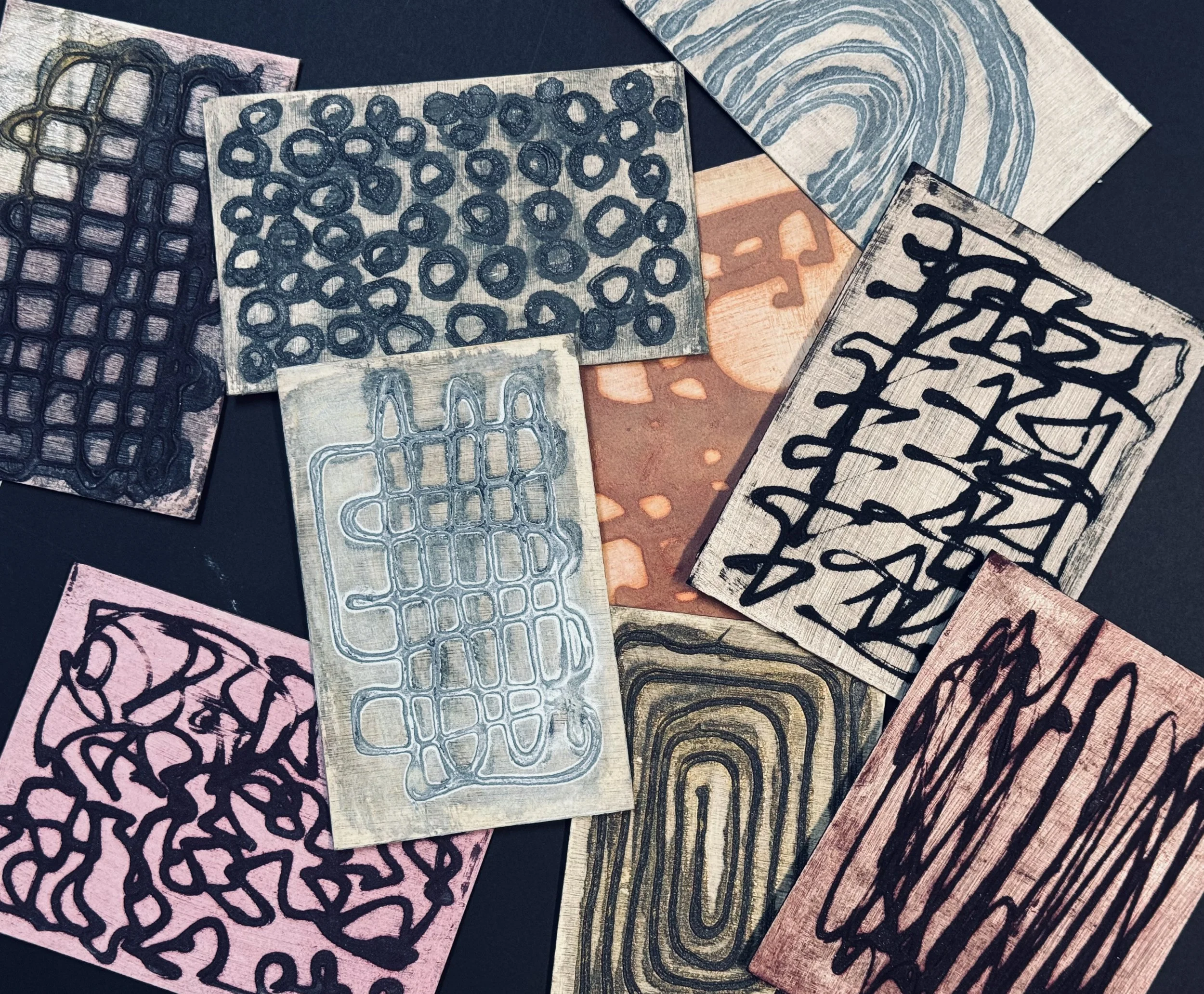 Collagraph Printing with Mary Mead - Fall 1
