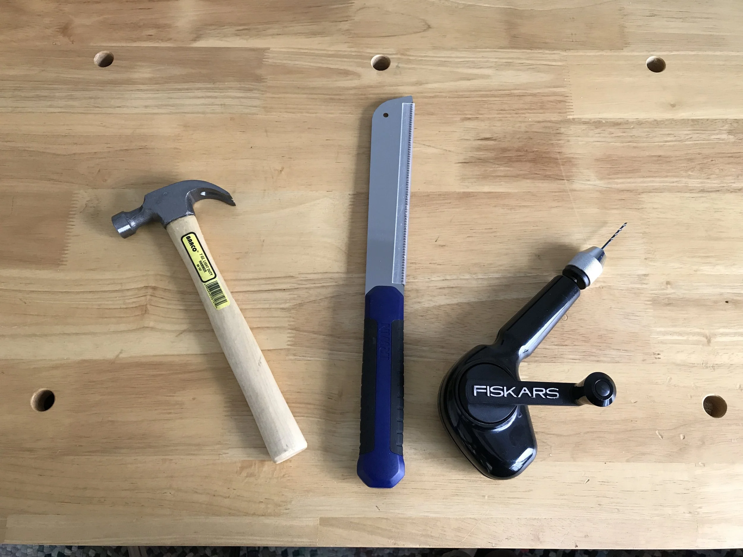 Hammer Saw Drill: Intro to Woodworking with Jennie Harriman - Tuesdays Fall 2- Ages 10-12