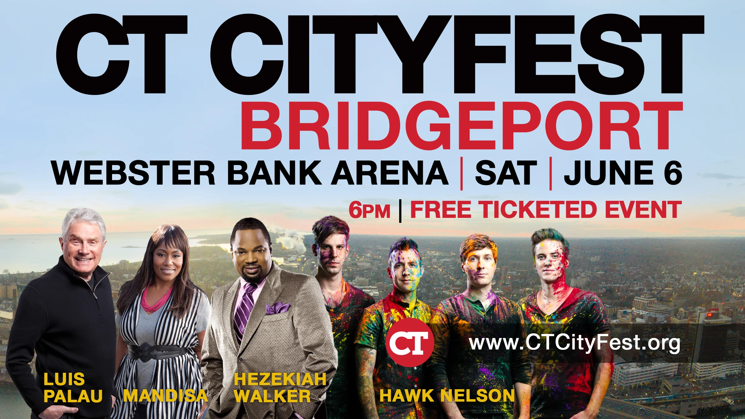 Luis Pulau at the Webster Bank Arena June 6 w/ Mandisa, Hezekiah Walker & Hawk Nelson