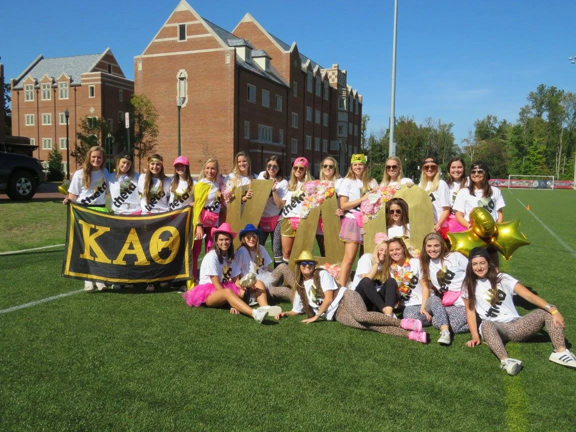 Our annual Capture the Kite event was a huge success and a lot of fun for our sisters. Twenty three teams competed in the capture the flag tournament, and while not on the field attendees enjoyed music, games and yummy food. Our chapter raised nearly $500 for the Jamie and Paige Malone Foundation, a scholarship fund started after the fatal car accident involving two Thetas during during their time at UR. 