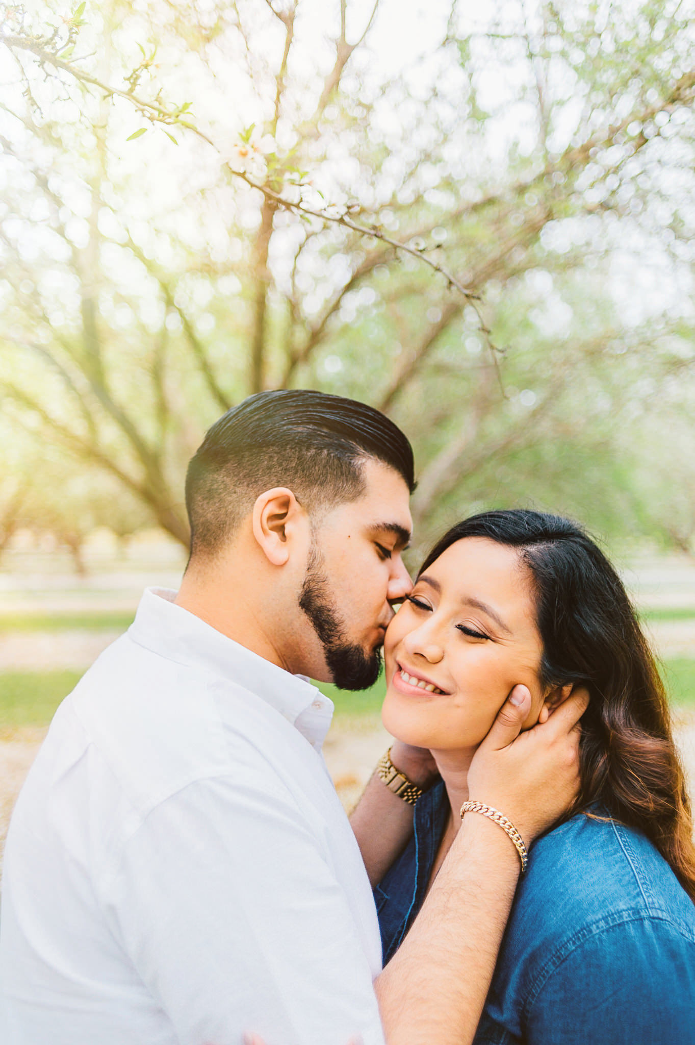 Almond Orchard Engagement Session  | Wilde Sparrow Photography