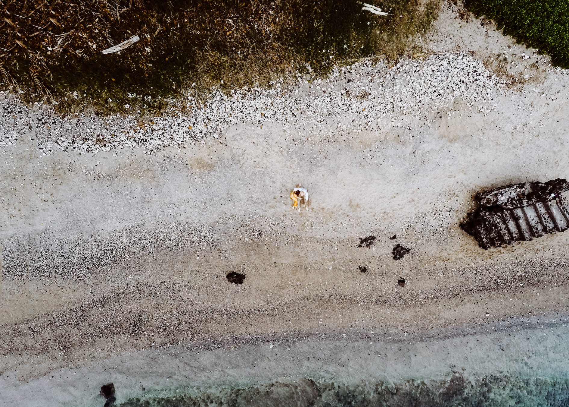 Big Island Drone Photography Honeymoon Beach Session