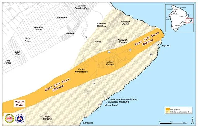 The East Rift Zone on Hawaii Island. Image source: Star Advertiser