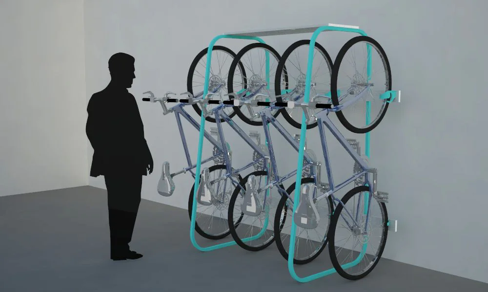 Vert Bike Rack Vertically store multiple bikes...Cash your check in Chatsworth, you bike pornographer. We got you.