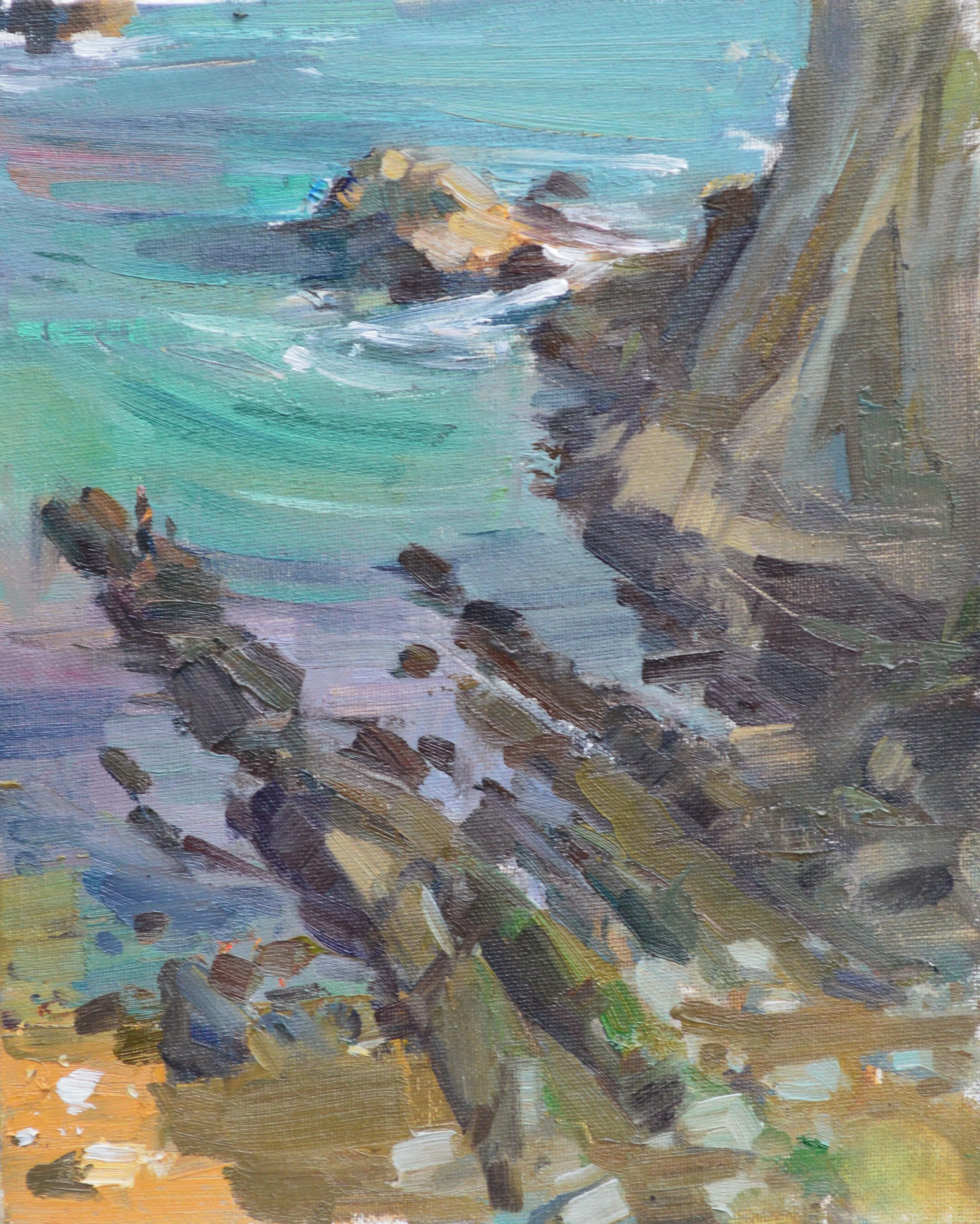 Man of War, Oil on canvas board