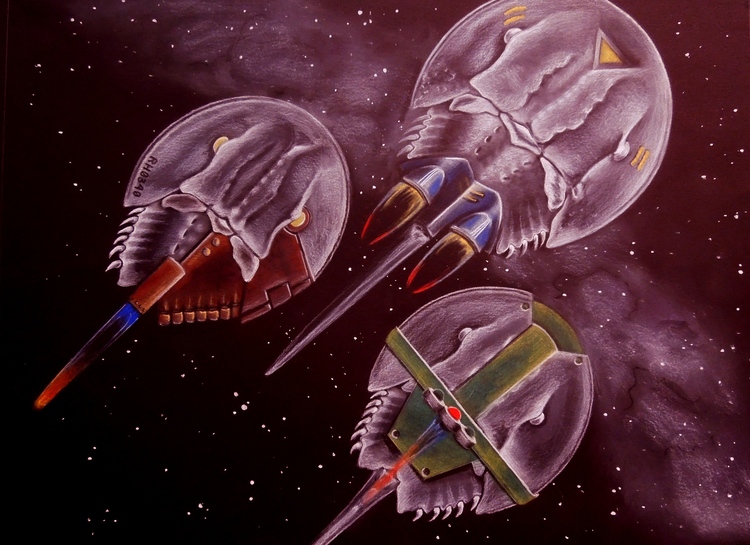 Terminal Velocity18" x 24", Pastel on black paper, 2015