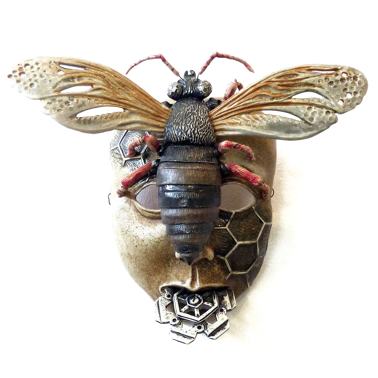 Worker , (ceramic, glaze, wire) 2015 12” x 14” x 6” | Private collection