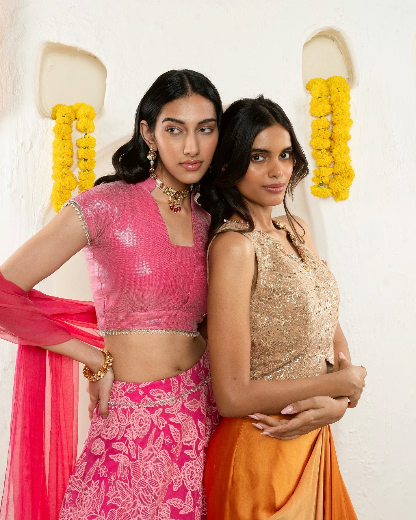 Bom x Bklyn : A sneak from the shoot for Aayka ki Shaadi @aaykafashion 
-
Photos: @saunakspace 
Models: @janhavijadeja @tanyaupadhyayy 
MUA: @arleen_gonsalves 
Hair: @eetle.beetle 
Video: @edityeah_ 
Assist: @jasbirfarangi 
-
#aaykafashion #shaadivib