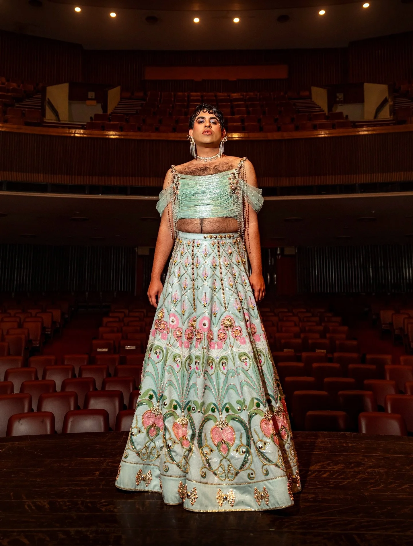 #newwork for ALOK @alokvmenon / Hairy Situation India Tour 2026
-
An empty theatre.
A full truth.

Once, I thought the drum was somewhere out there &mdash;
a calling, a destiny, a rhythm we had to tune into.

Now I know:
we are the rhythm.

These wer