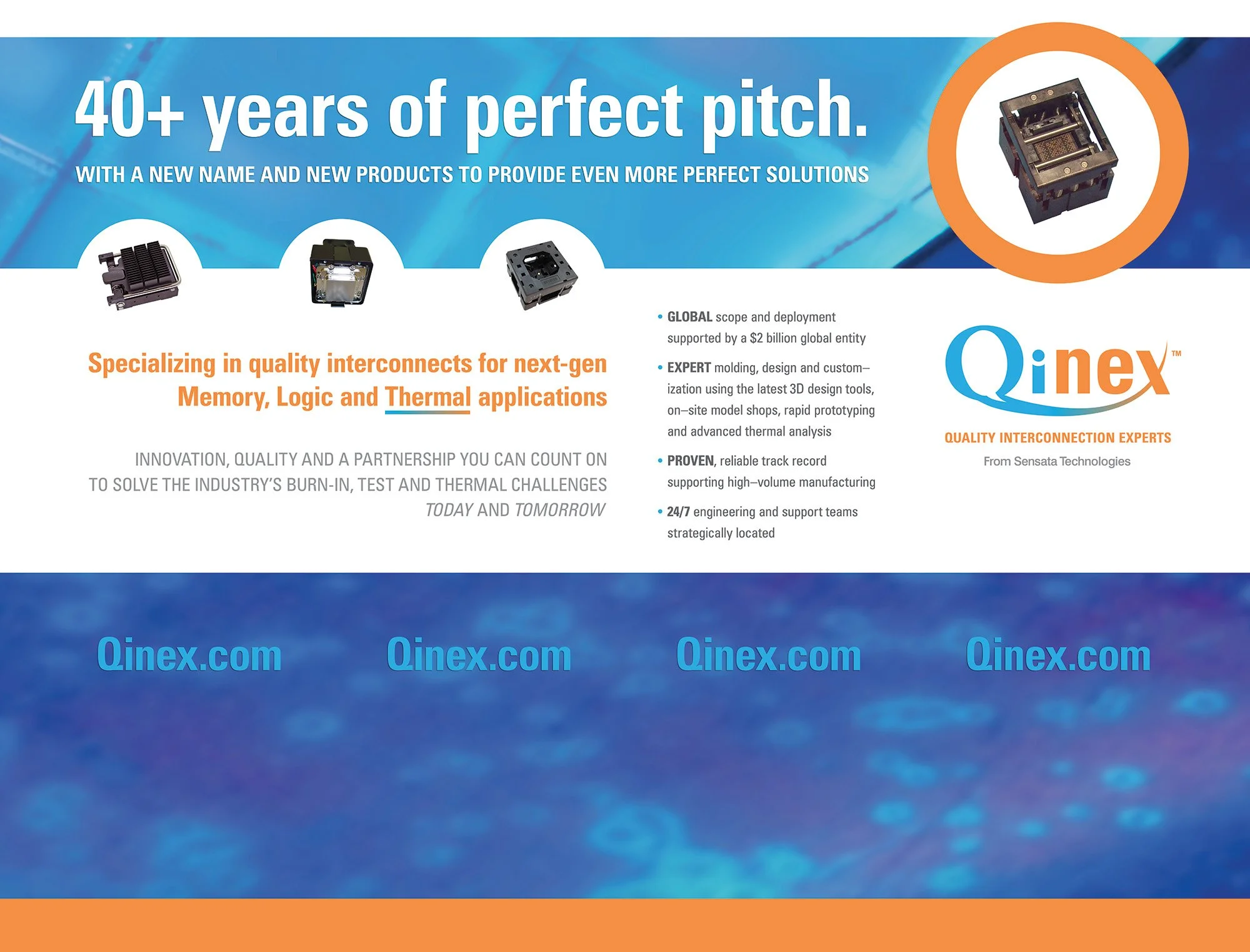 Back wall for the international semiconductor industry market event in Shanghai, China. It uses the ad campaign look I designed for this (at the time) Sensata business. The look is specially designed to accommodate presentation tables in the lower se