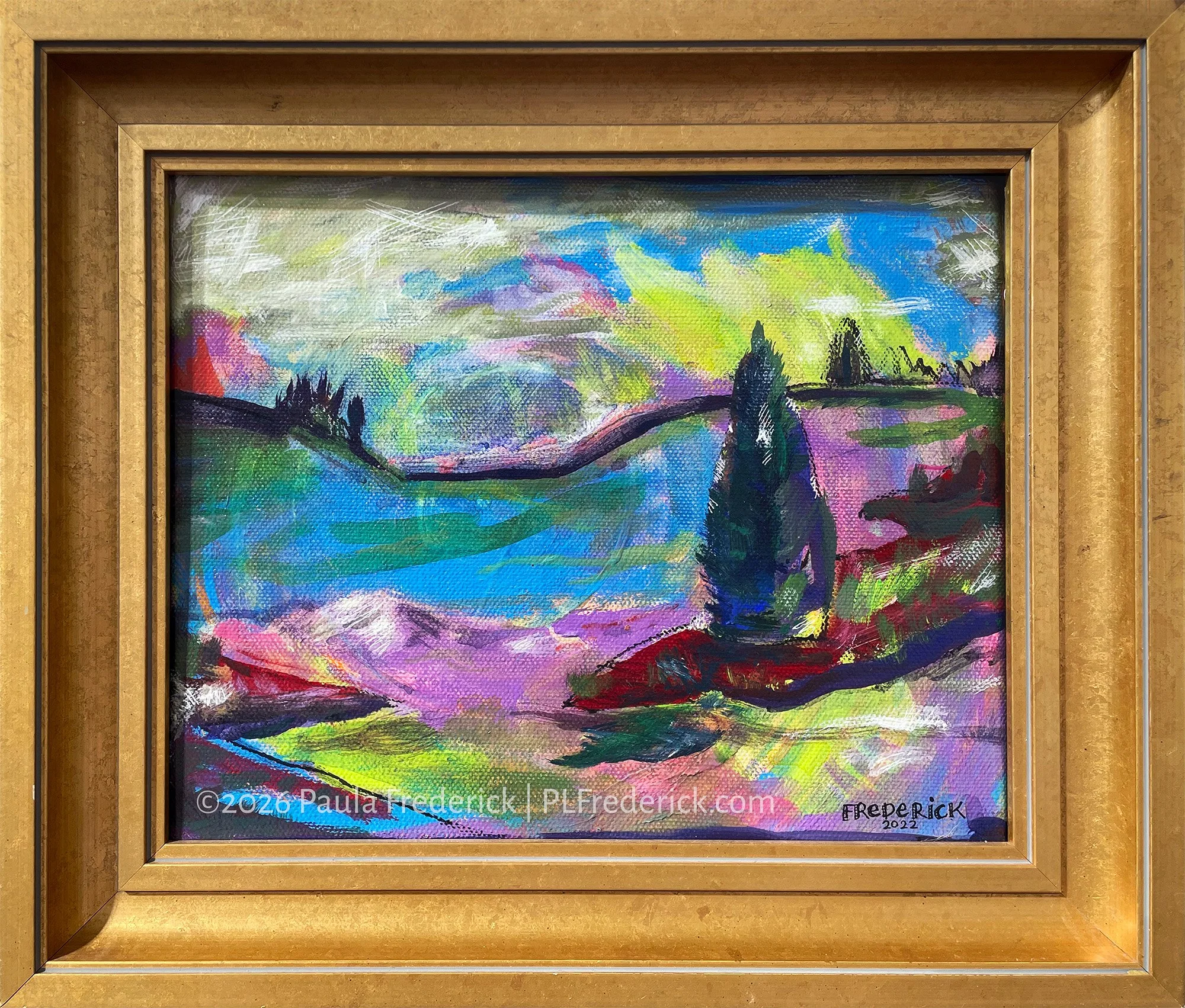 Premium Spumoni Ice Cream (Landscape) | By Paula Frederick | Acrylic on canvas