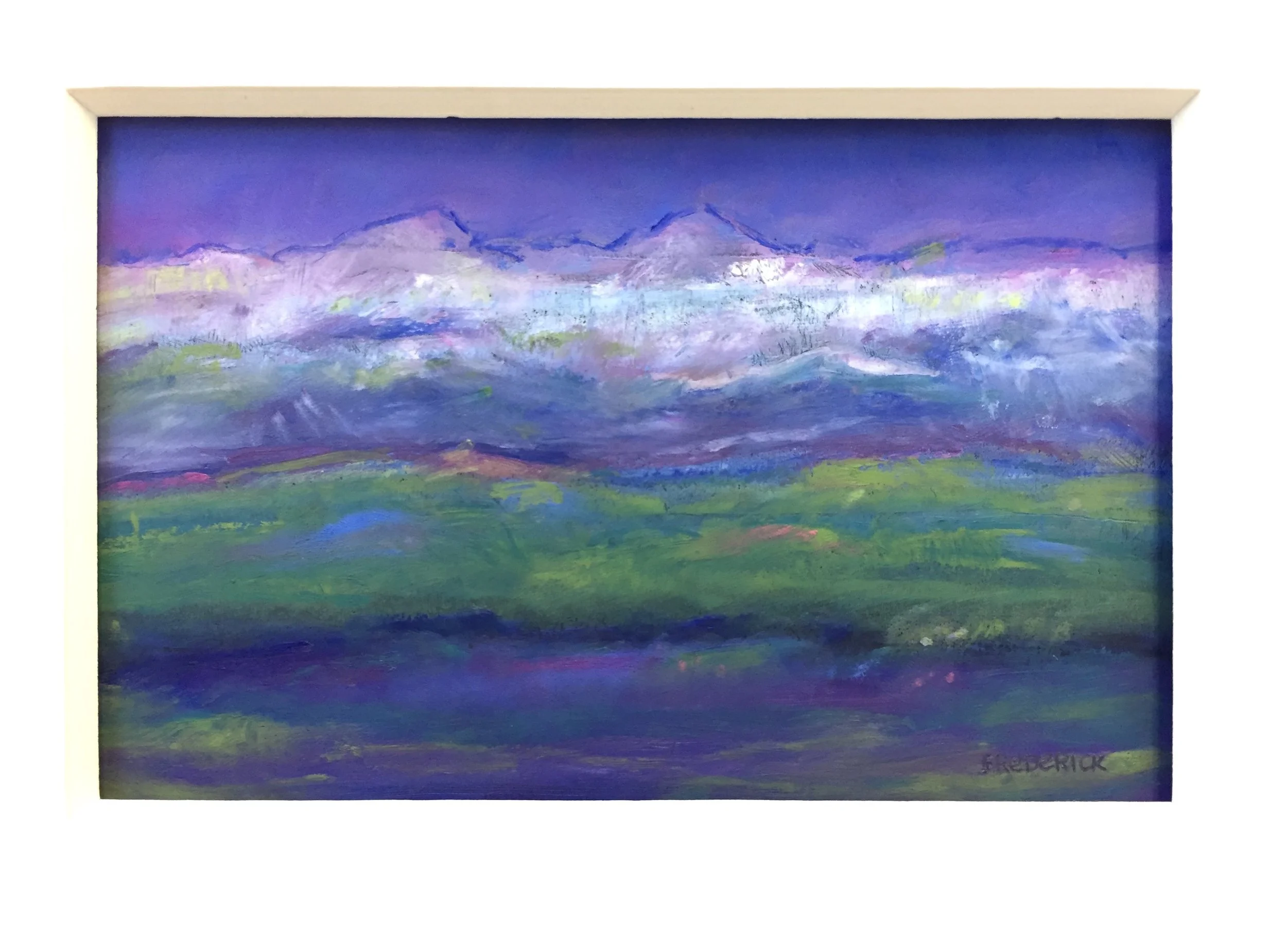 Smooth Flow, Terrestrial Origin | By Paula Frederick | Oil on paper