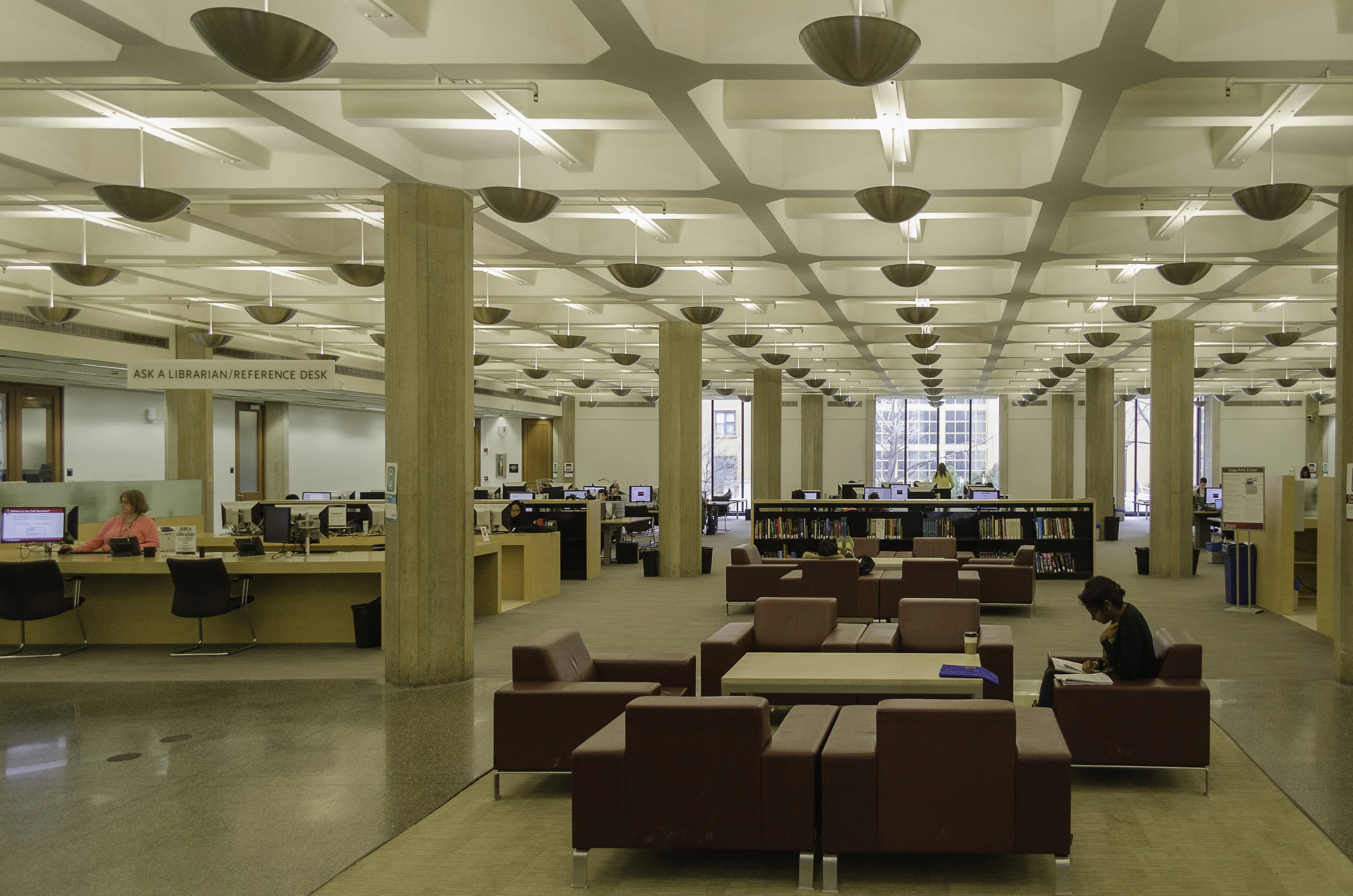 Regenstein Library, University of Chicago. Architect Walter Netsch