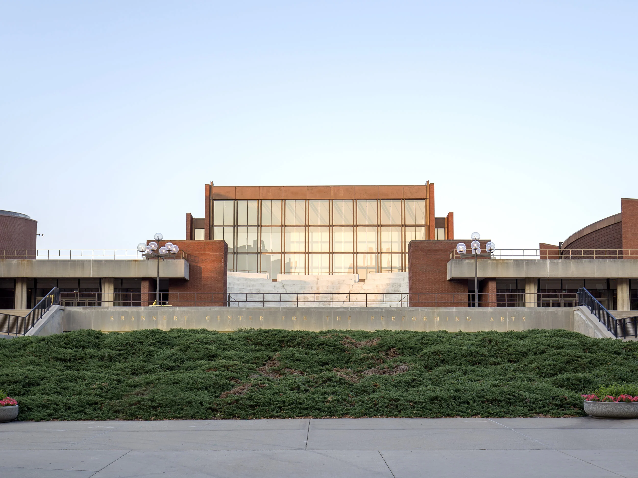 Krannert Center for the Performing Arts, Urbana, IL. Max Abromowitz, 1969.