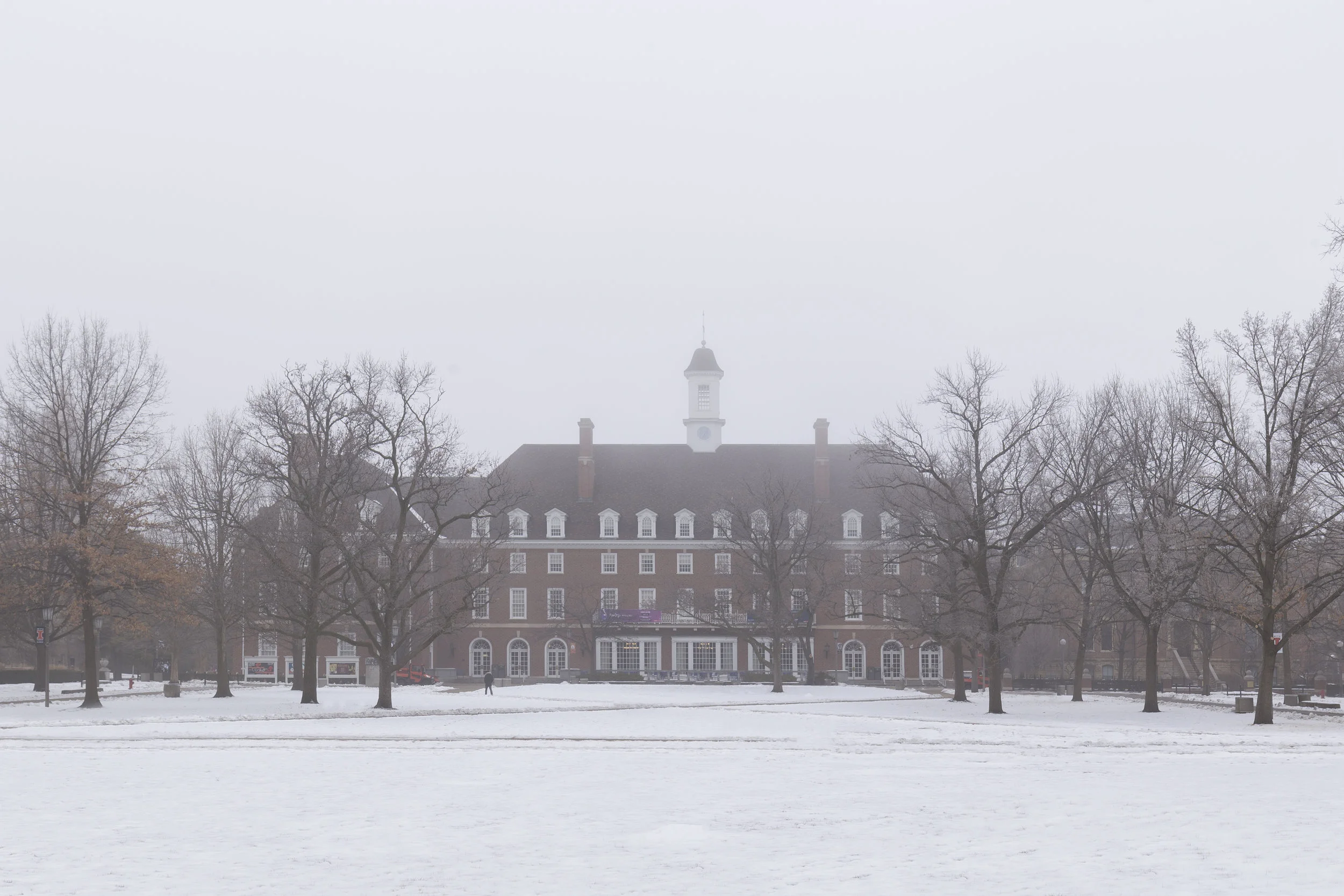 Illini Union, University of Illinois (Fog, Winter)