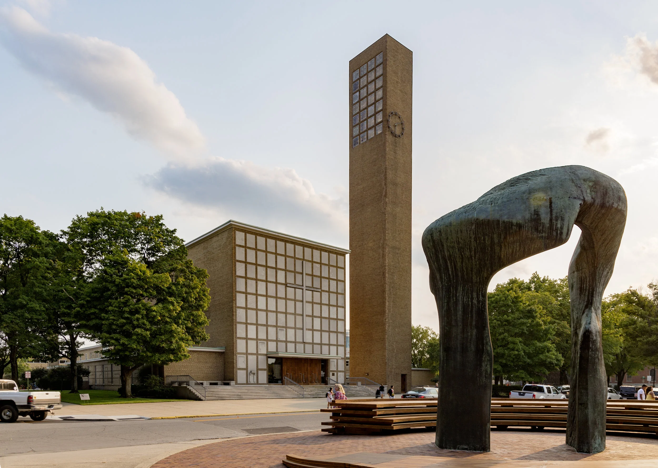 First Christian Church, Columbus, Indiana, Eliel Saarinen, 1942