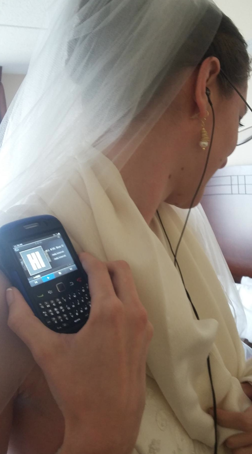 Nelia on her wedding day