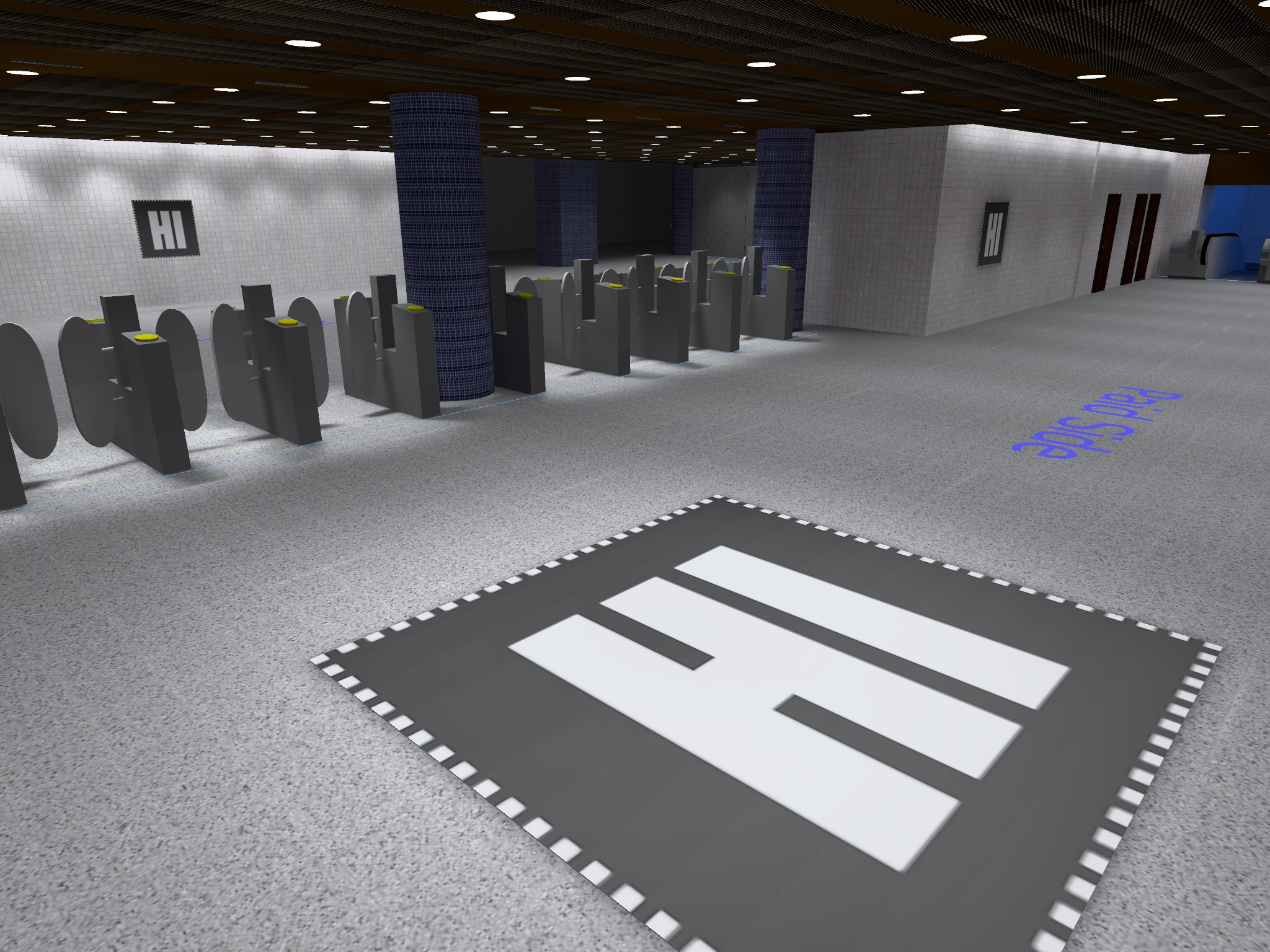 Ivan works on lighting for ticket hall refurbishments!