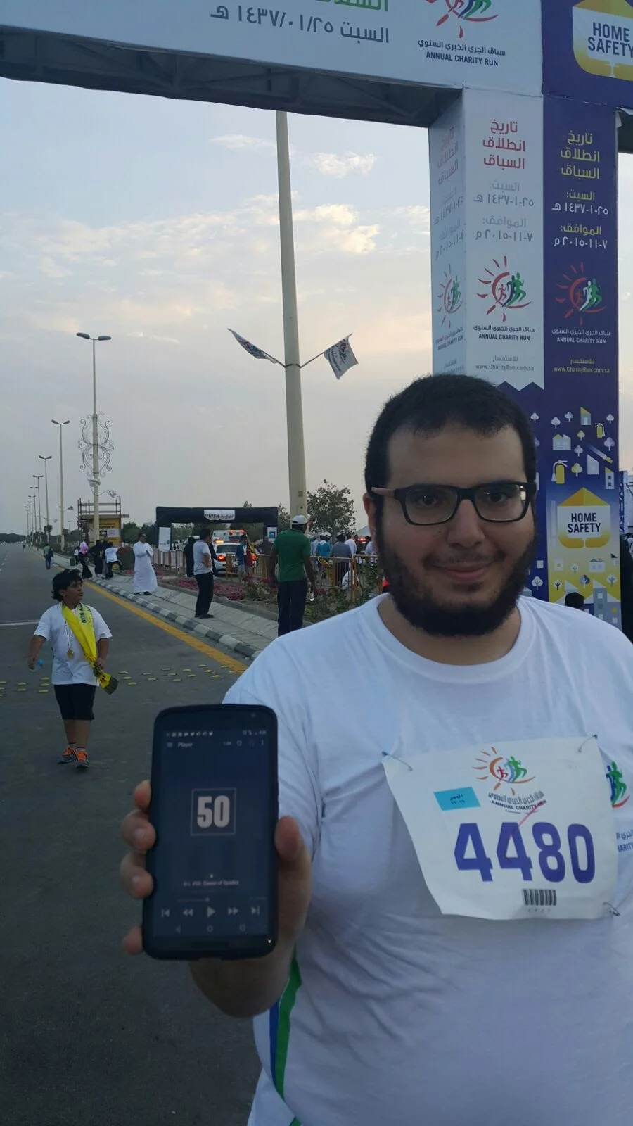 Omar is getting fit in Saudi Arabia