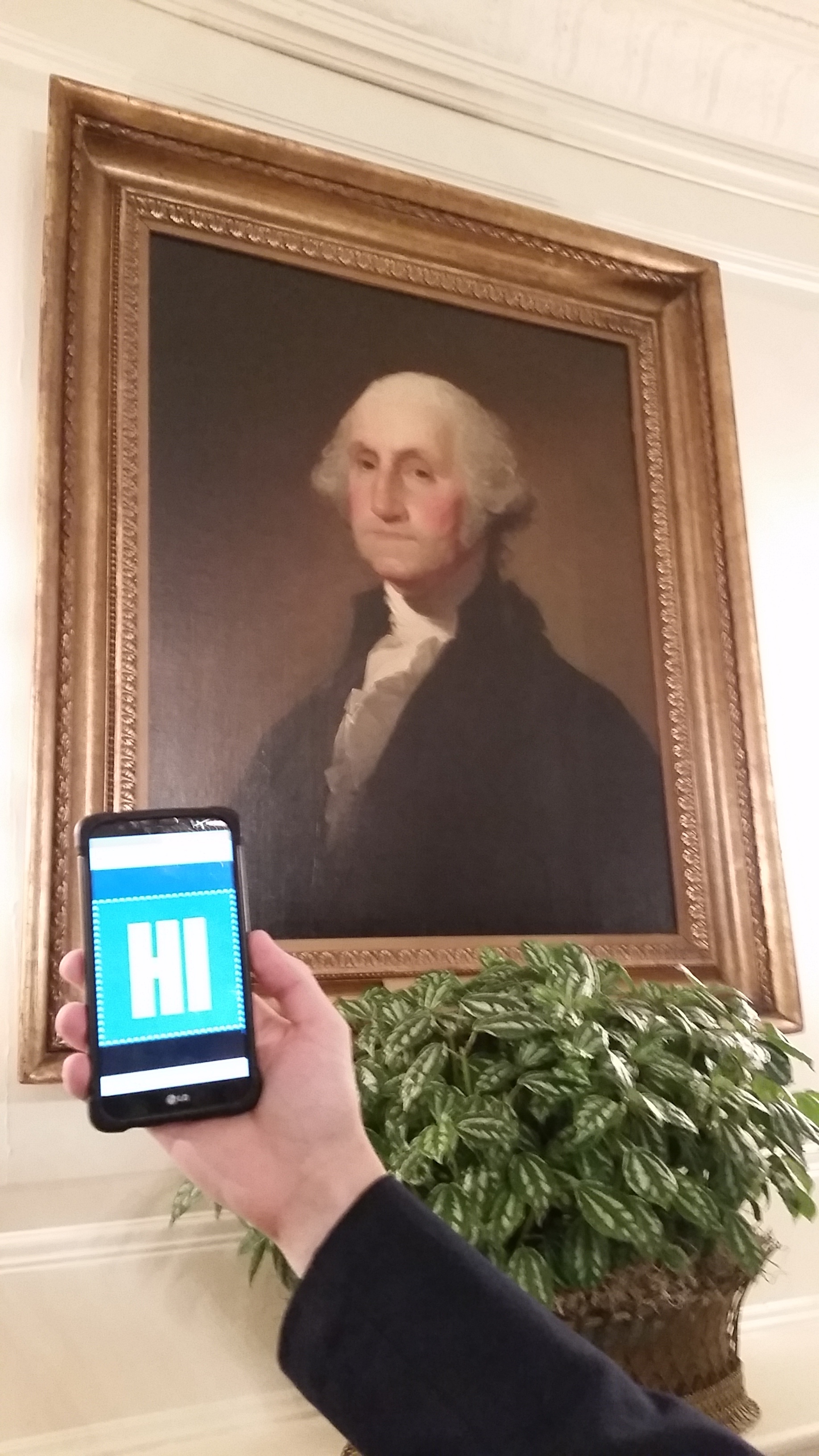 And Chris in the White House (Diplomatic Reception Room)
