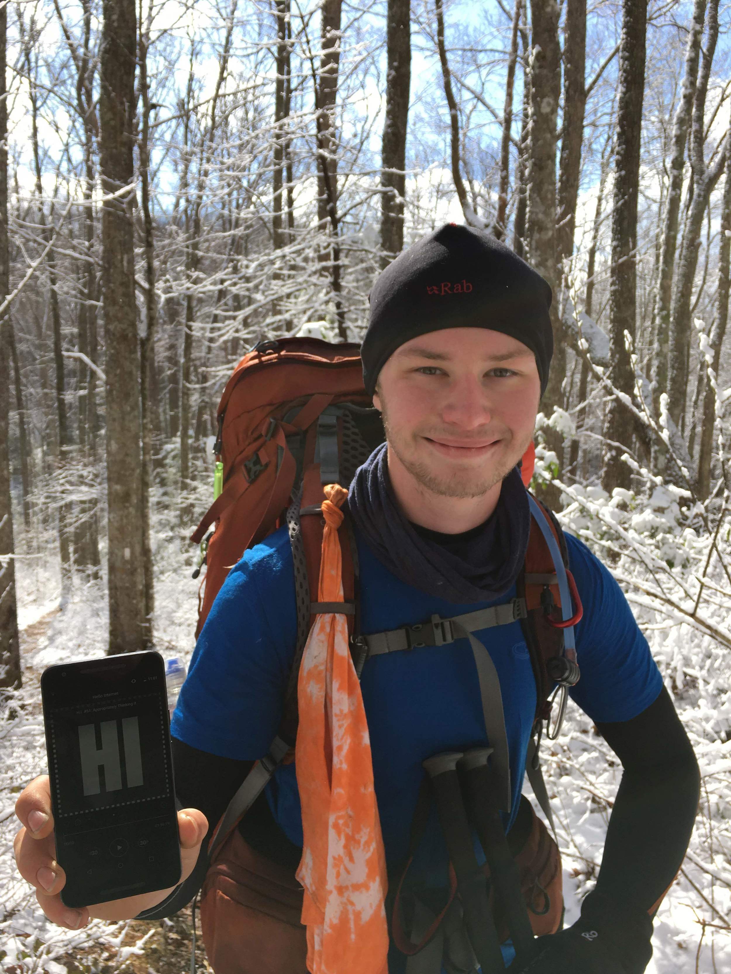 Chris on the Appalachian Trail 