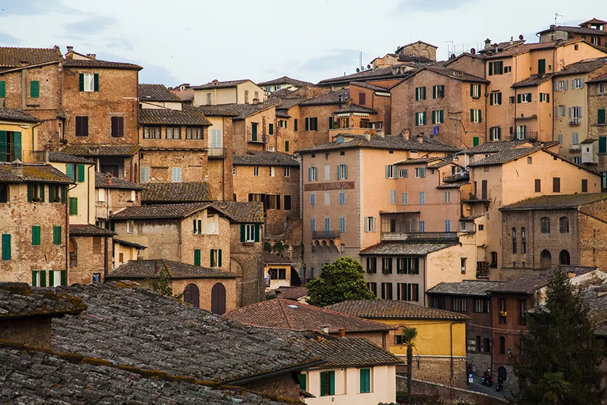 Houses up the hill