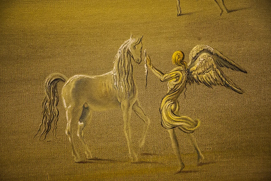 Detail of a Dali painting in the Vatican museum 